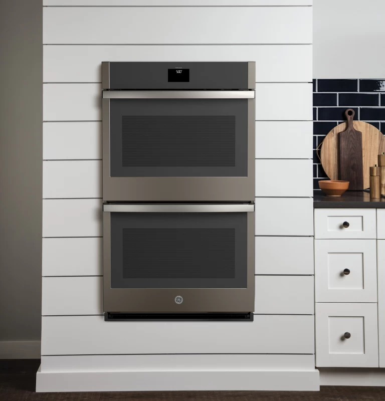 30" Smart Built-In Self-Clean Convection Double Wall Oven with Never Scrub Racks JTD5000ENES