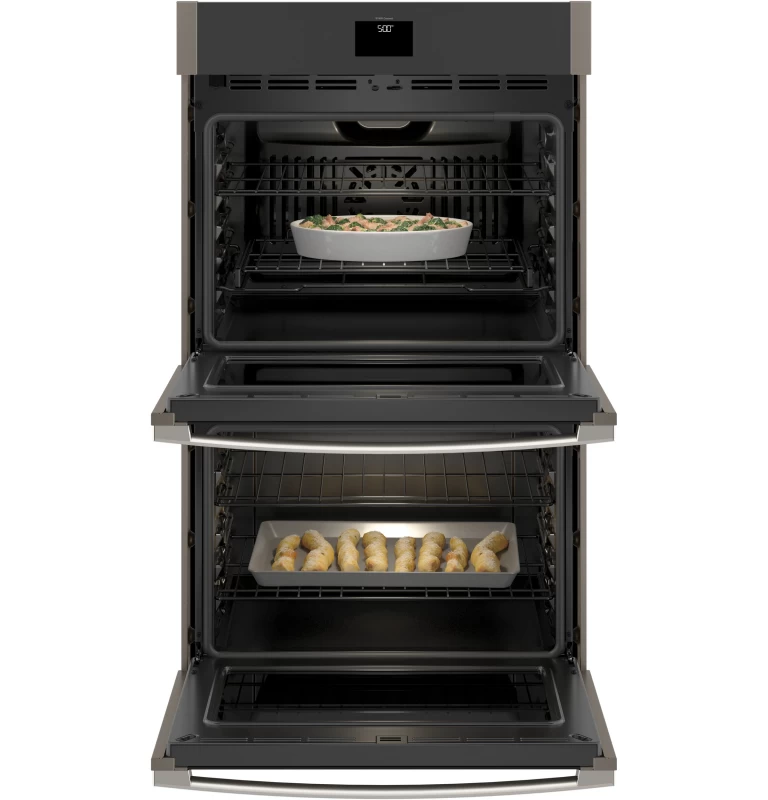 30" Smart Built-In Self-Clean Convection Double Wall Oven with Never Scrub Racks JTD5000ENES