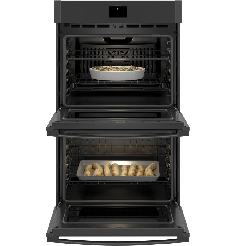30" Smart Built-In Self-Clean Convection Double Wall Oven with Never Scrub Racks JTD5000FNDS, product image 4 of 20