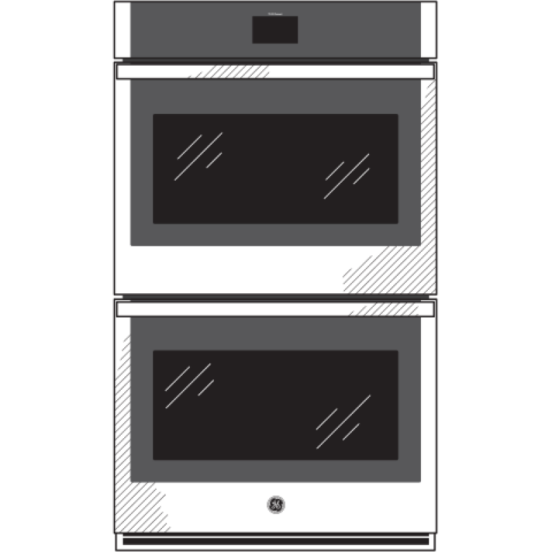 30" Smart Built-In Self-Clean Convection Double Wall Oven JTD5000SNSS