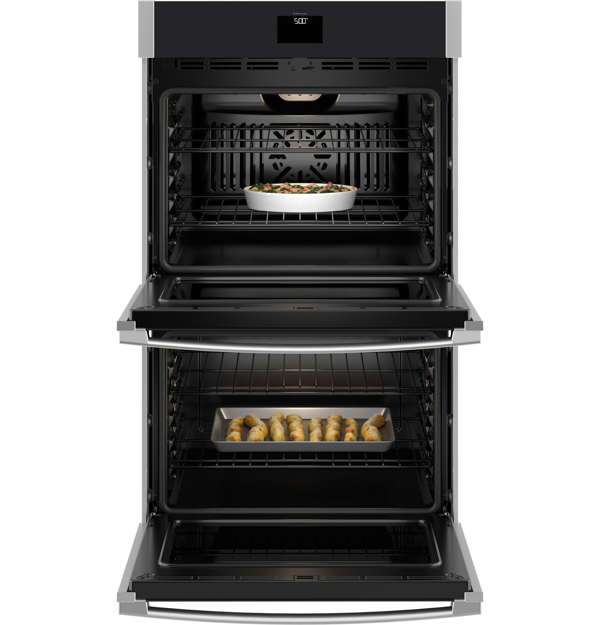30" Smart Built-In Self-Clean Convection Double Wall Oven with No Preheat Air Fry view 3
