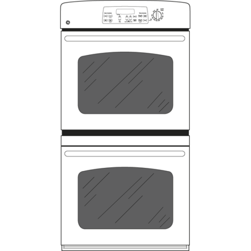 30" Built-In Double Wall Oven JTP35DPBB, product image 2 of 3