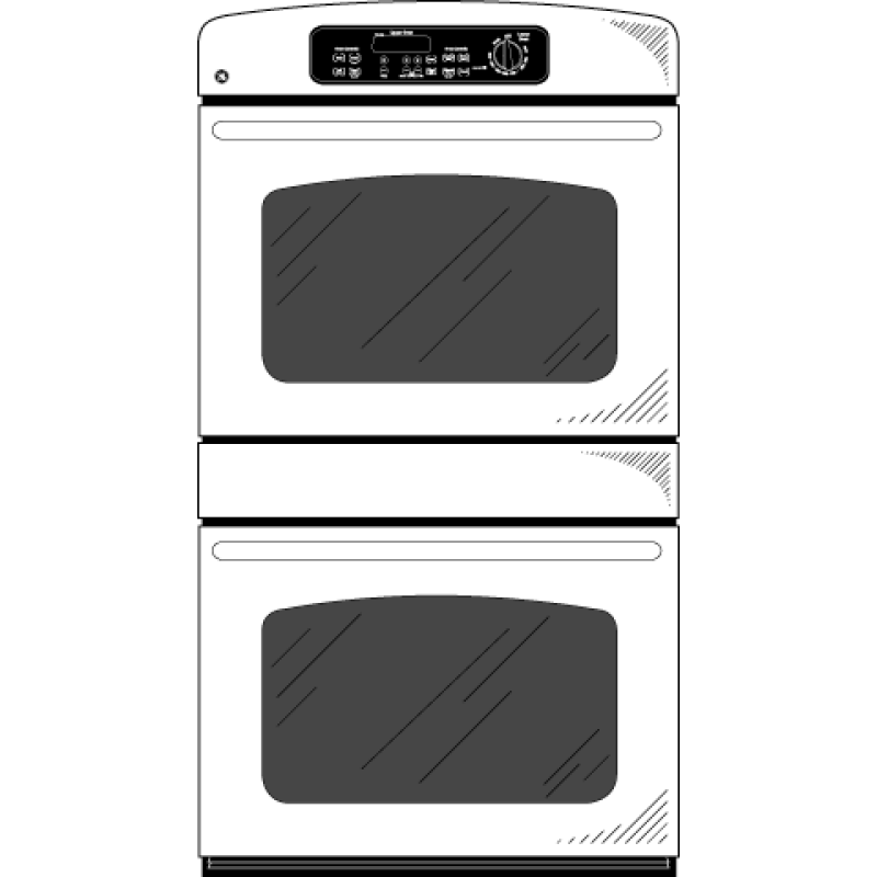 30" Built-In Double Wall Oven JTP35SMSS, product image 2 of 3