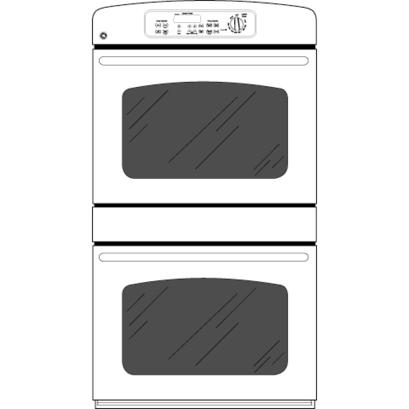 30" Built-In Double Wall Oven JTP35WMWW, product image 2 of 3