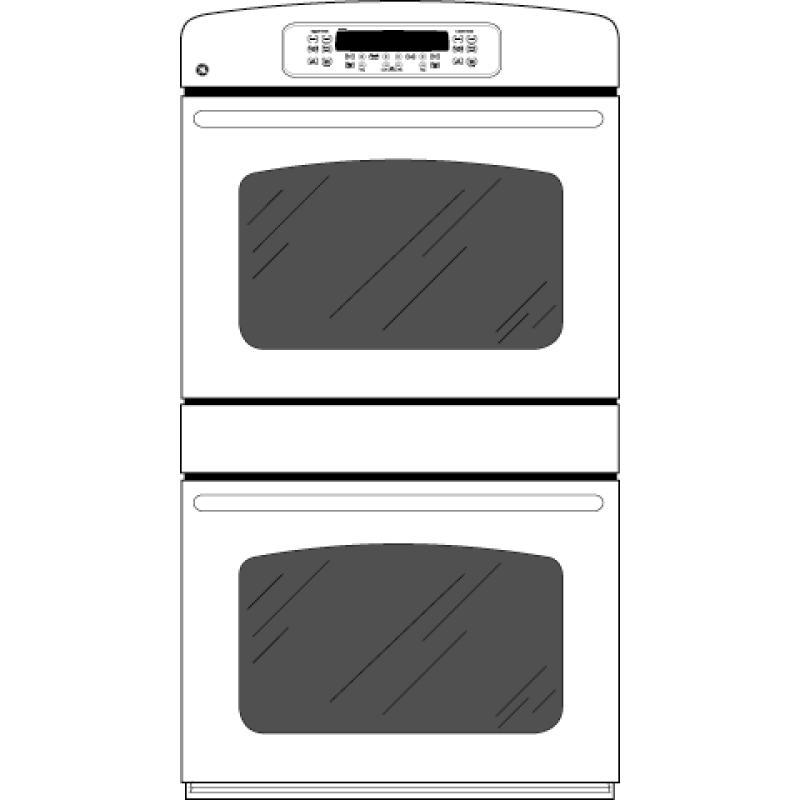 30" Built-In Double Wall Oven JTP55BMBB, product image 2 of 3
