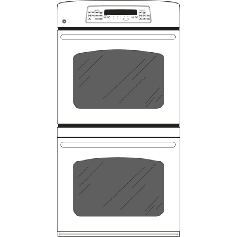 30" Built-In Double Convection/Thermal Wall Oven JTP75DPBB, product image 2 of 3