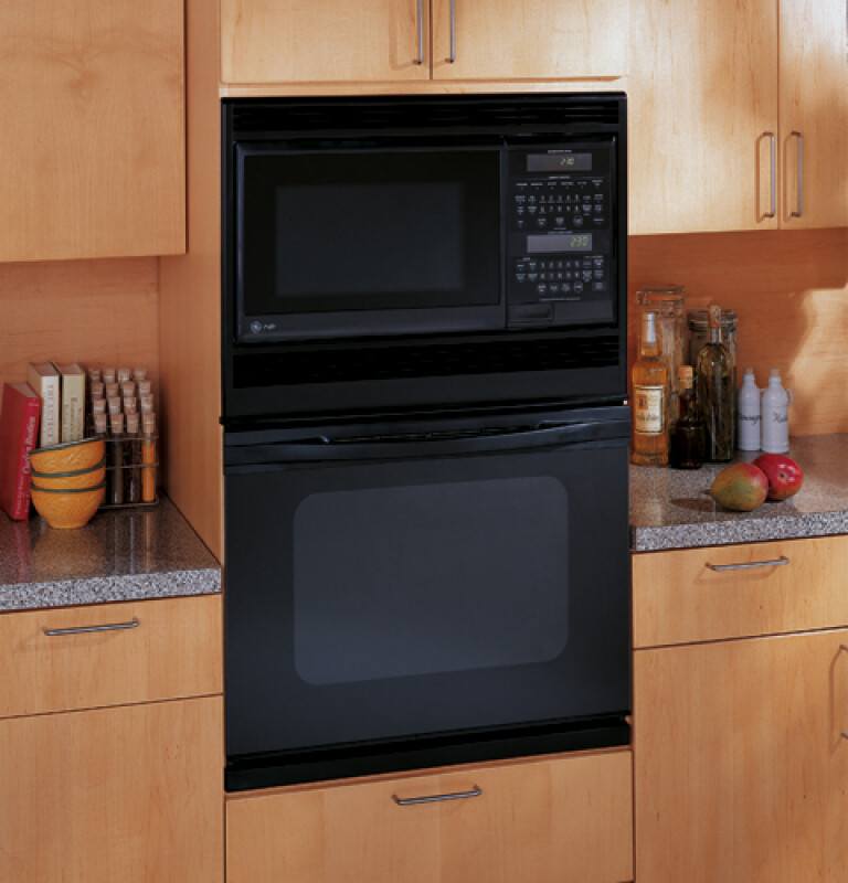GE Profile 30" Built-In Microwave Double Oven Black JTP95BABB Picture 1