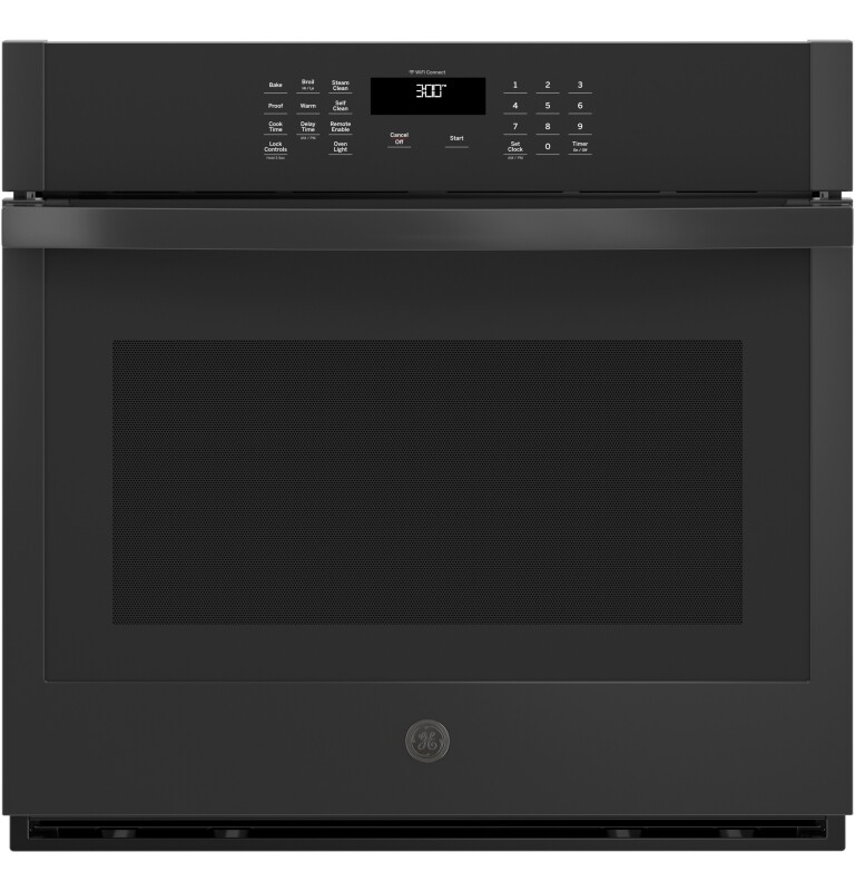 30" Smart Built-In Self-Clean Single Wall Oven with Never-Scrub Racks JTS3000DNBB