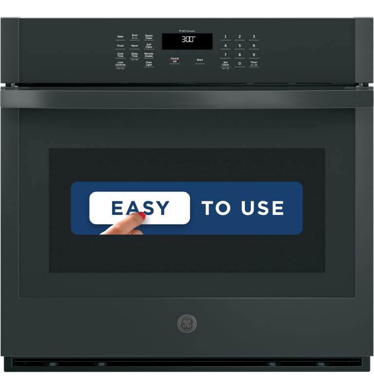 30" Smart Built-In Self-Clean Single Wall Oven with Never-Scrub Racks JTS3000DNBB, product image 5 of 17