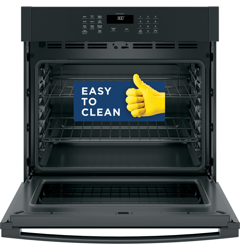 30" Smart Built-In Self-Clean Single Wall Oven with Never-Scrub Racks JTS3000DNBB, product image 6 of 17