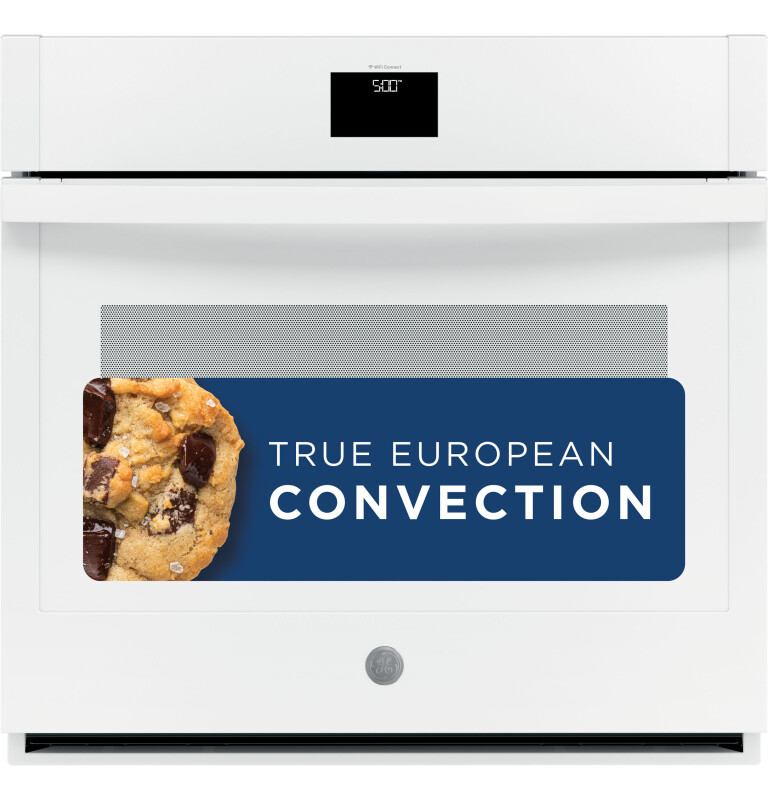 30" Smart Built-In Self-Clean Convection Single Wall Oven with Never Scrub Racks JTS5000DNWW