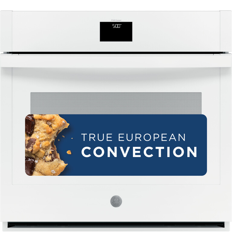 30" Smart Built-In Self-Clean Convection Single Wall Oven with Never Scrub Racks JTS5000DNWW