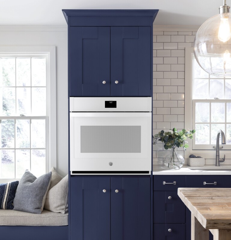 30" Smart Built-In Self-Clean Convection Single Wall Oven with Never Scrub Racks JTS5000DNWW