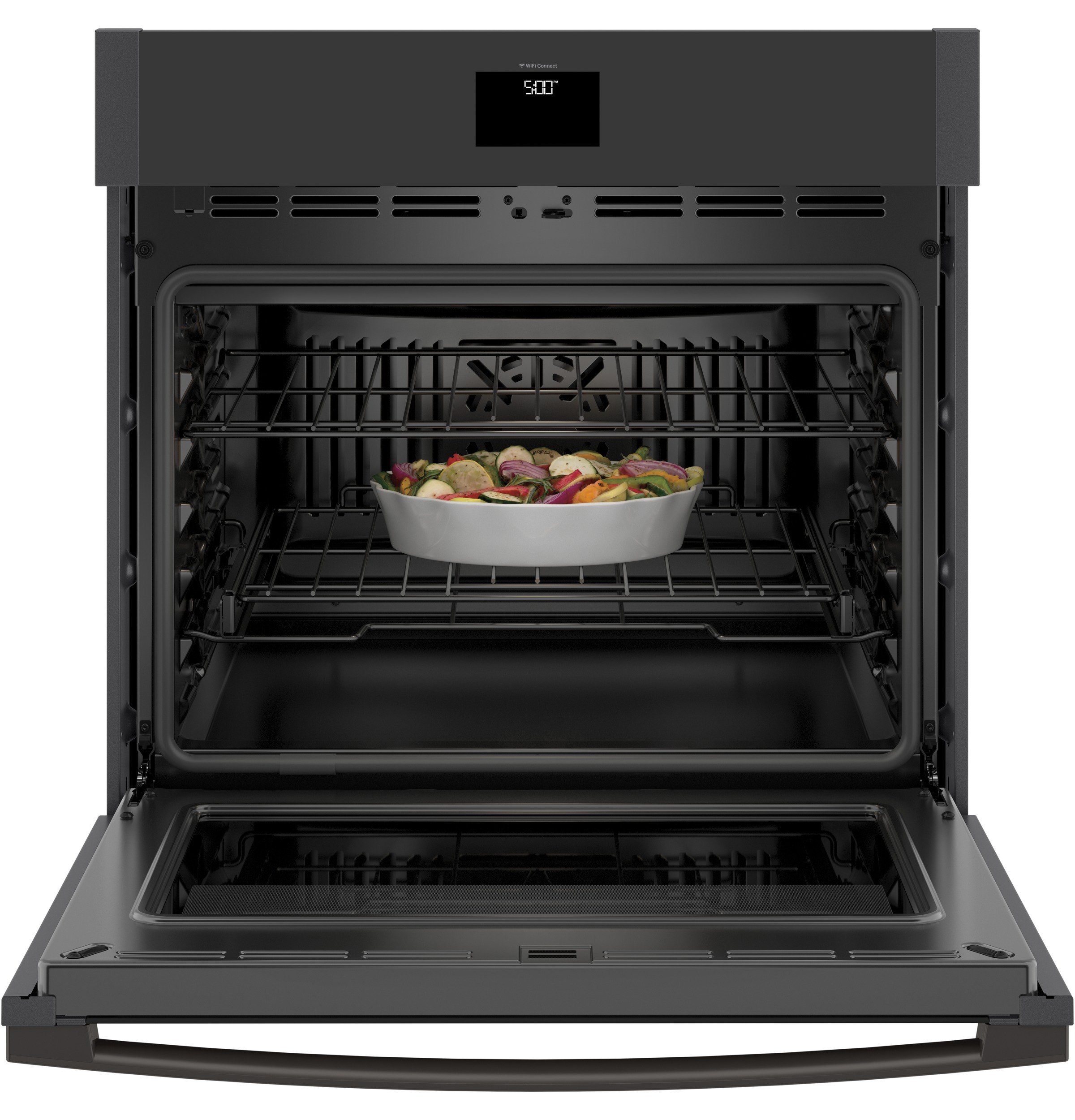 30" Smart Built-In Self-Clean Convection Single Wall Oven with Never Scrub Racks JTS5000FNDS, product image 4 of 21