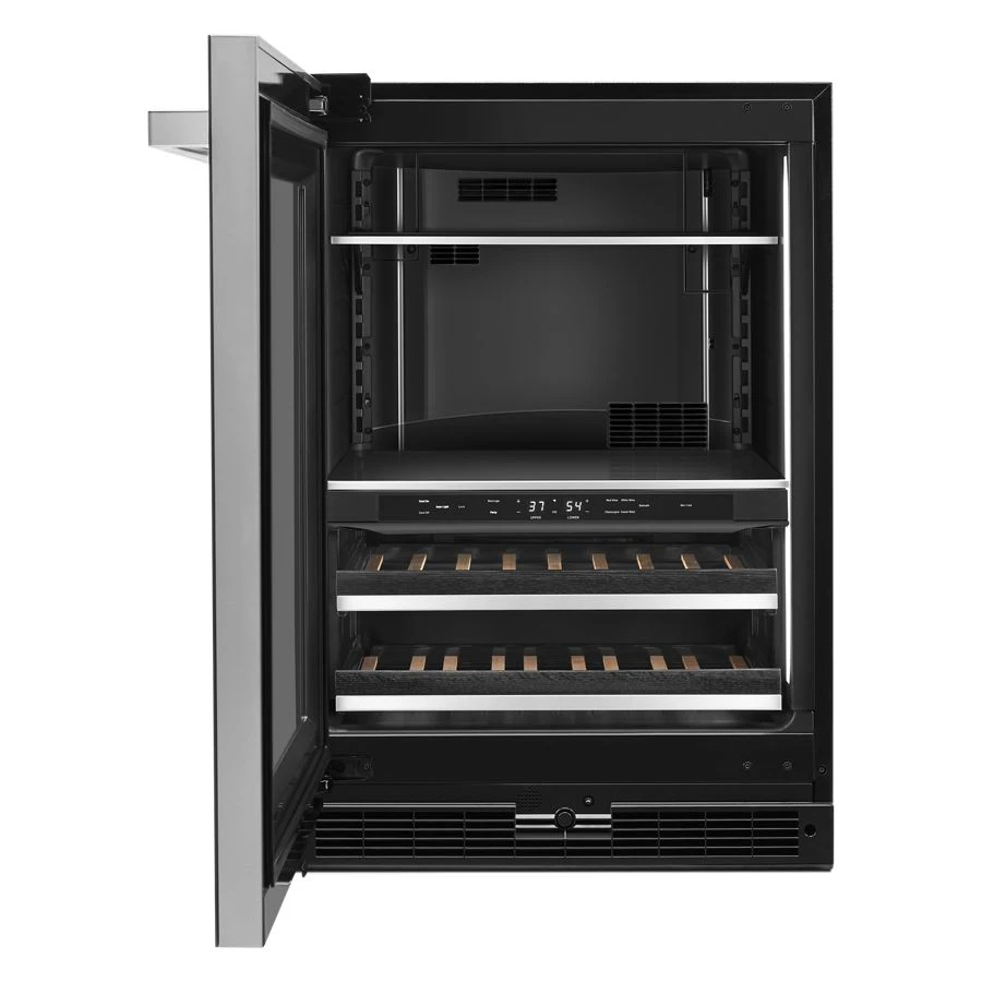 NOIR 24" Built-In Undercounter Beverage Center - Left Swing JUBFL242HM