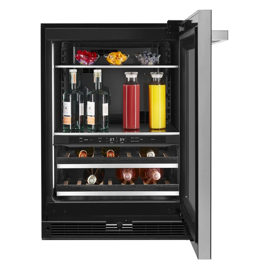 Noir™ 24" Built-in Undercounter Beverage Center, Right Swing JUBFR242HM