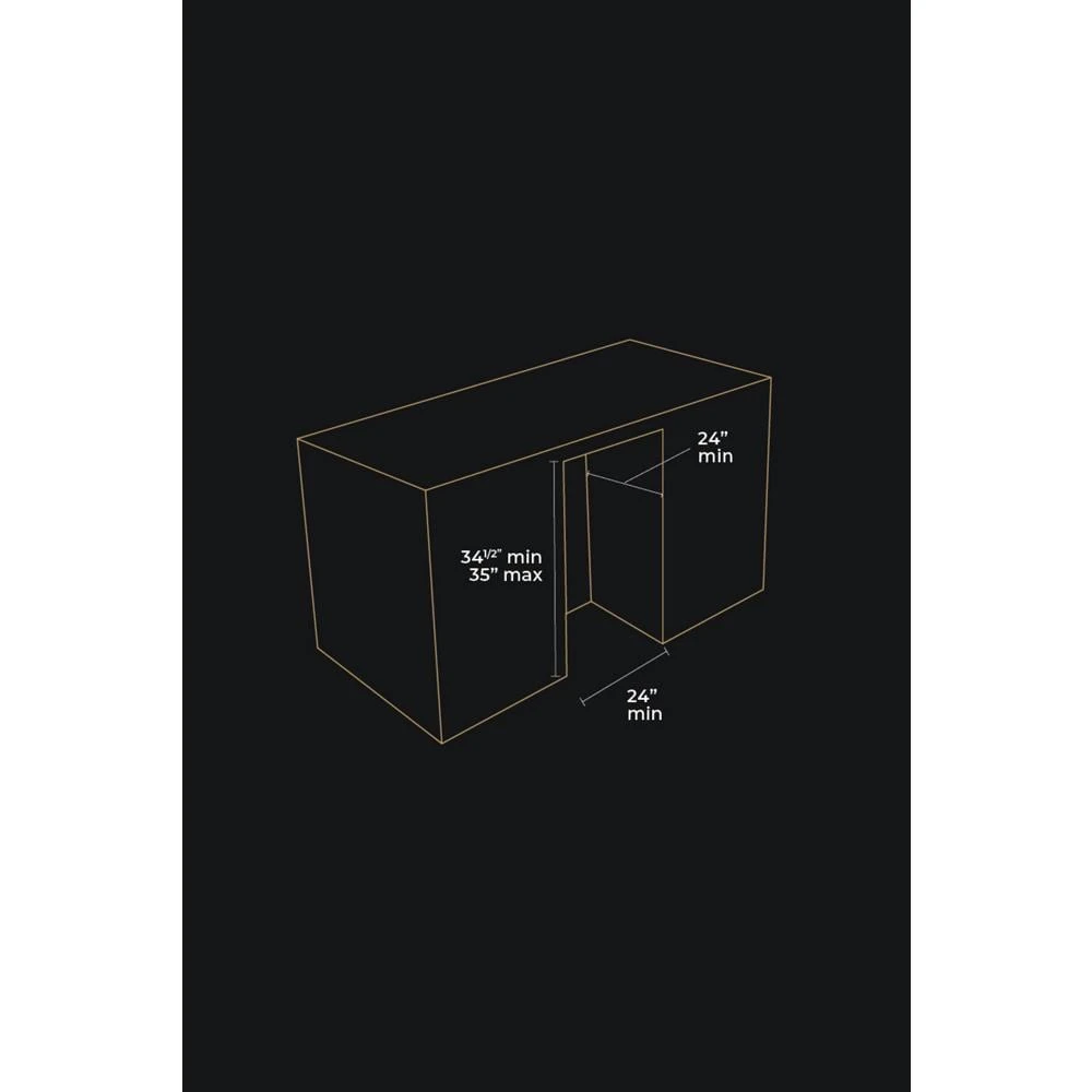 Panel-Ready 24" Built-In Undercounter Beverage Center, Right Swing JUBFR242HX