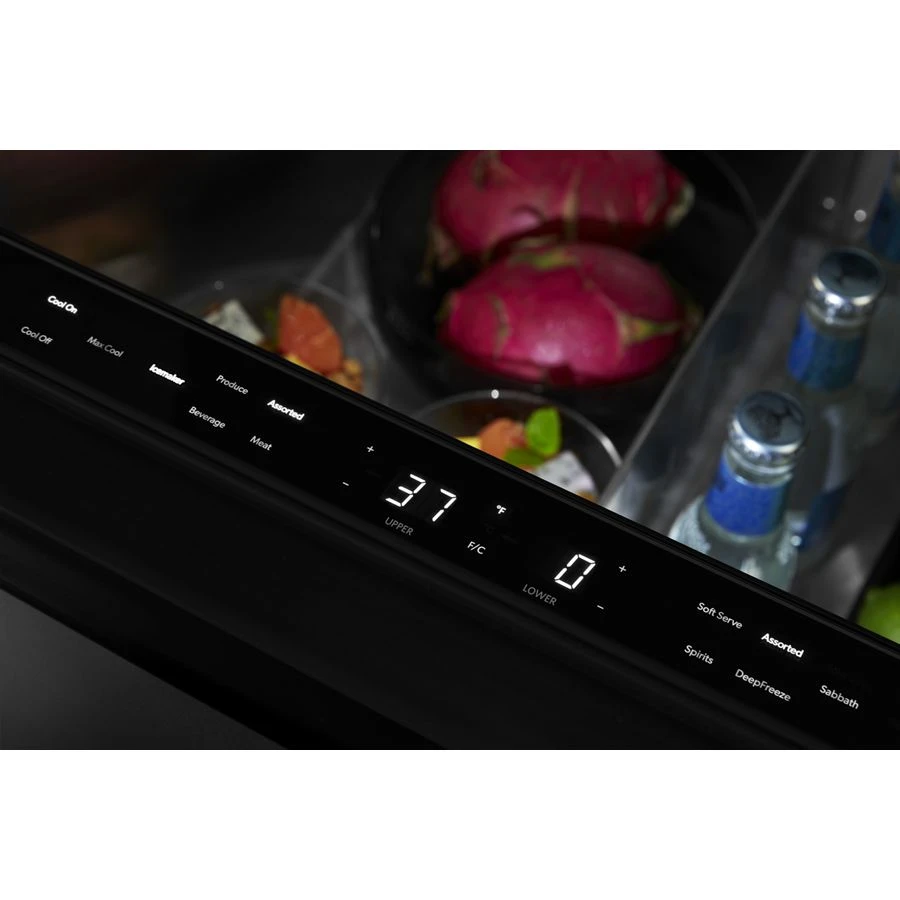 Noir 24" Double Drawer Refrigerator/freezer JUCFP242HM