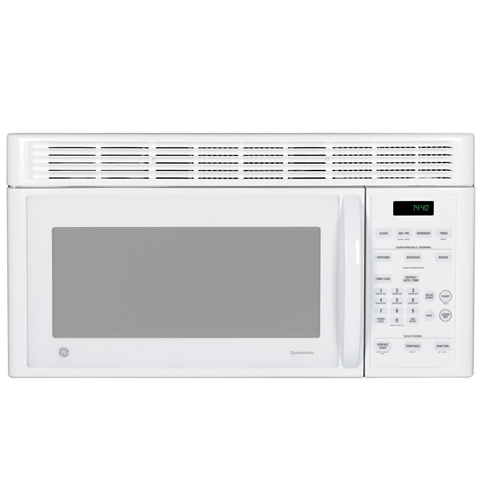 GE Spacemaker 1.4 Cu. Ft. Capacity, 950 Watt Microwave Oven White on White JVM1440WH Picture 1