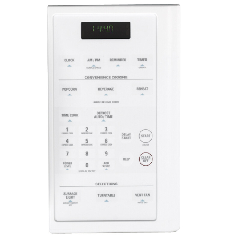 Spacemaker Over-the-Range Microwave Oven with Recirculating Venting JVM1441WD, product image 2 of 2