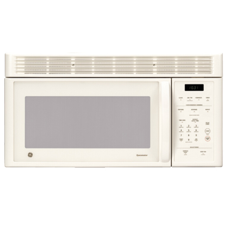 GE Spacemaker Over-the-Range Microwave Oven with Recirculating Vent Bisque on Bisque JVM1631CJ Picture 1