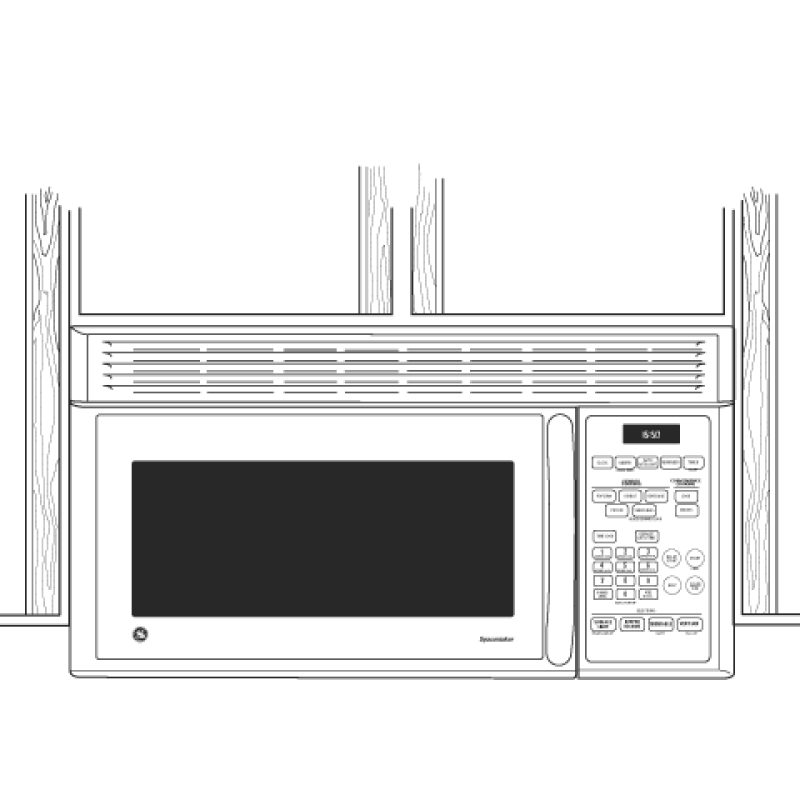 Spacemaker Microwave Oven JVM1650WH