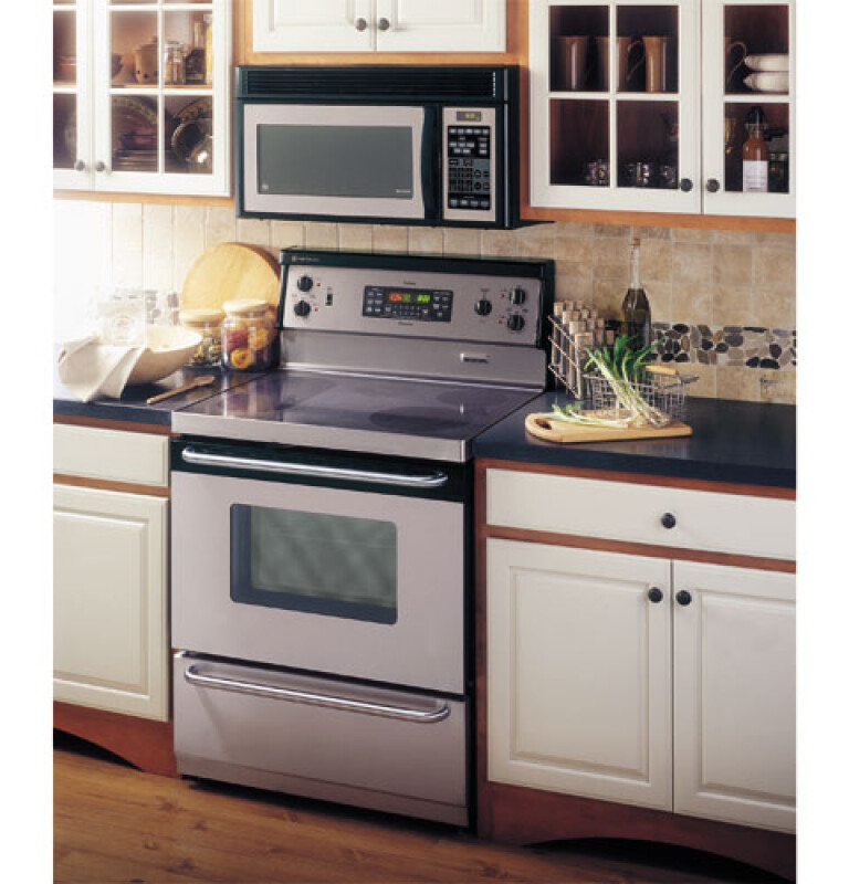 1.6 Cu. Ft. Spacemaker XL1600 Over-the-Range Microwave Oven JVM1651SB