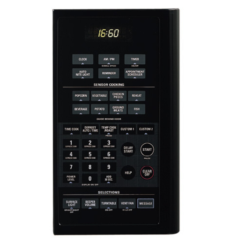 1.6 Cu. Ft. Spacemaker XL1600 Over-the-Range Microwave Oven JVM1660BB