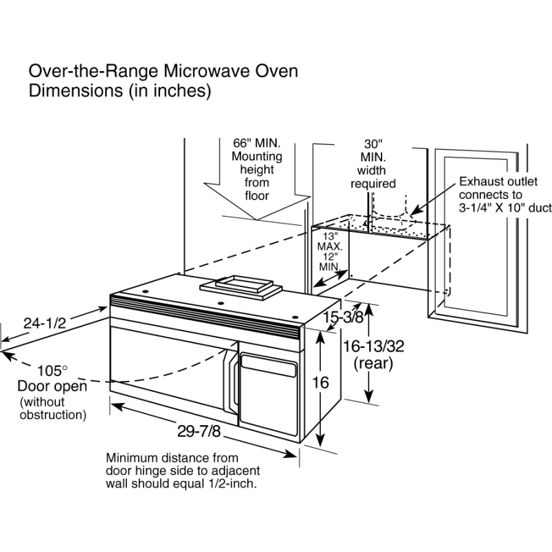 Spacemaker Grilling Over-the-Range Microwave Oven JVM1665DNBB, product image 3 of 4
