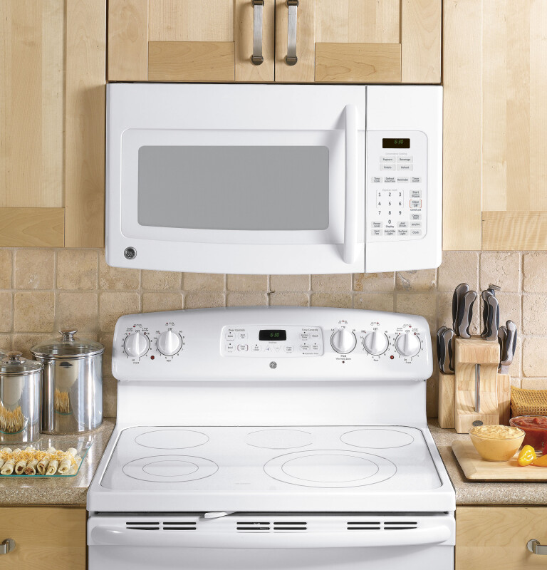 Spacemaker 1.7 Cu. Ft. Over-the-Range Microwave Oven JVM1730DPWW, product image 2 of 3
