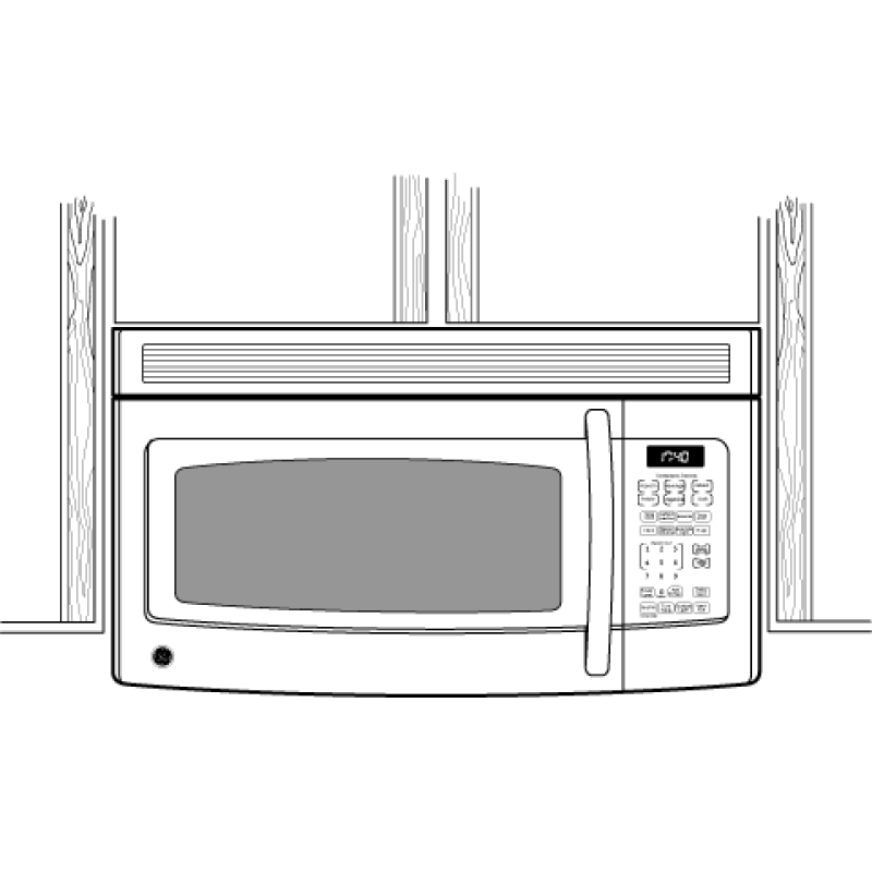 Spacemaker Over-the-Range Microwave Oven JVM1740DMBB
