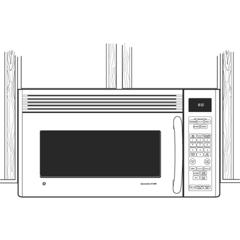 Spacemaker XL1800 Microwave Oven JVM1850CH, product image 3 of 4
