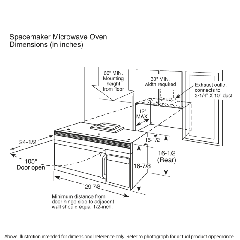 Spacemaker 1.9 Over-the-Range Microwave Oven JVM1950SRSS