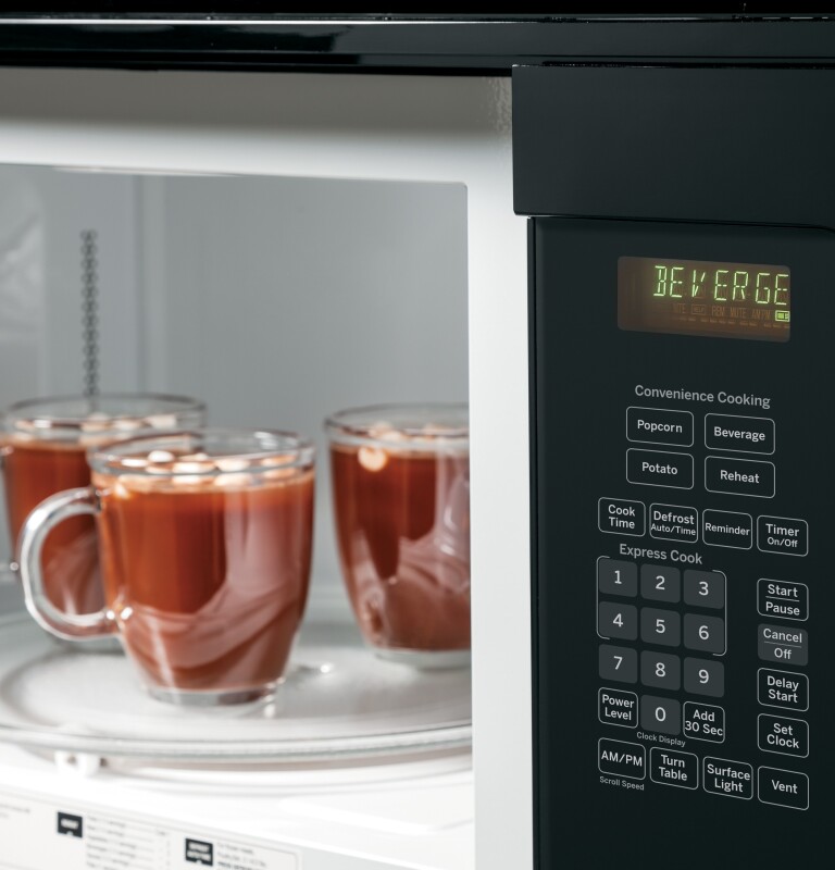 1.5 Cu. Ft. Over-the-Range Microwave Oven JVM3150DFBB, product image 4 of 9