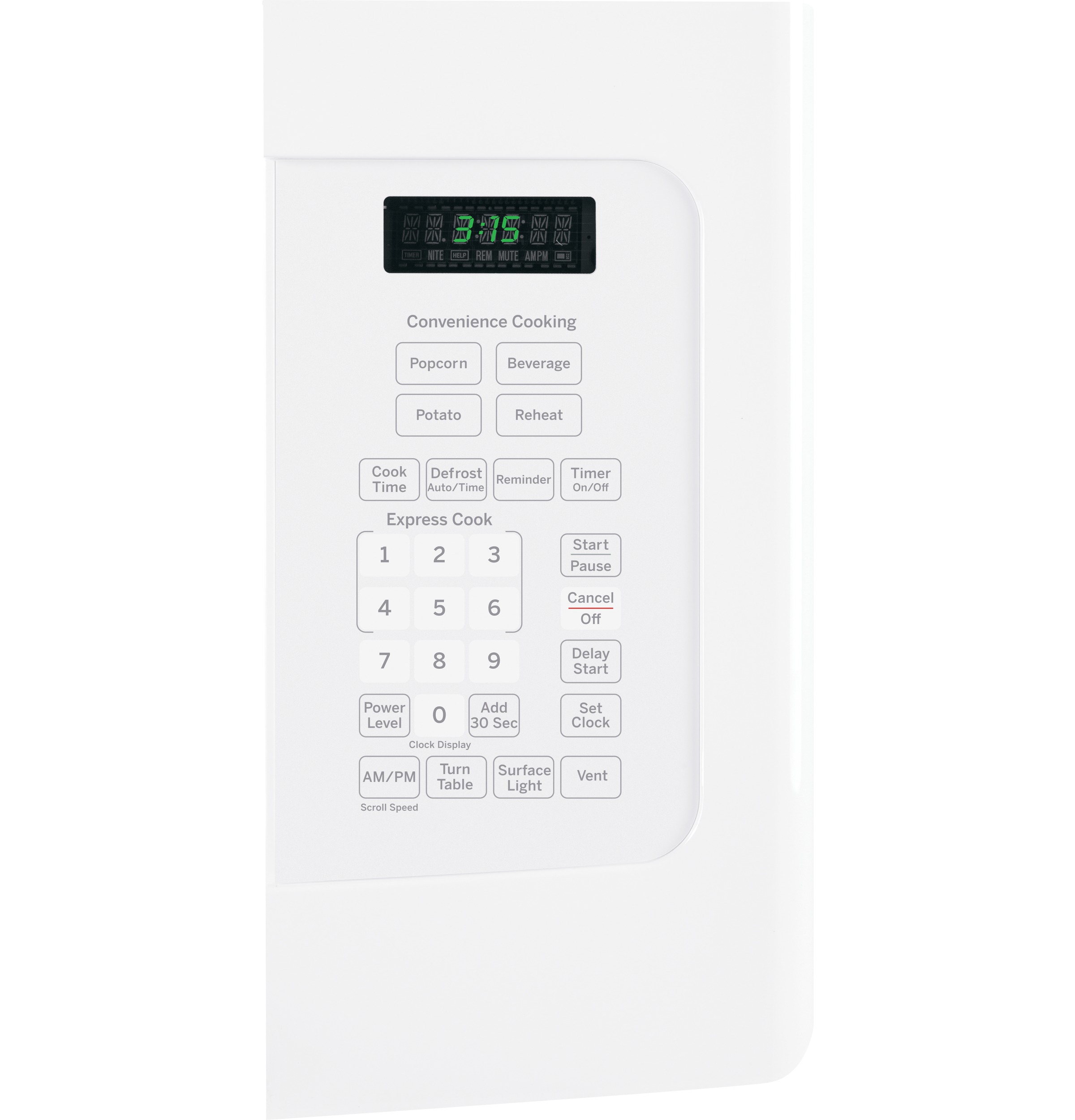 1.5 Cu. Ft. Over-the-Range Microwave Oven JVM3150DFWW, product image 2 of 9