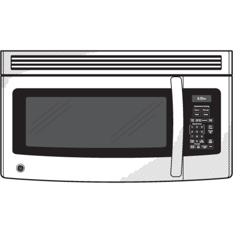 1.5 Cu. Ft. Over-the-Range Microwave Oven JVM3150SFSS, product image 6 of 7