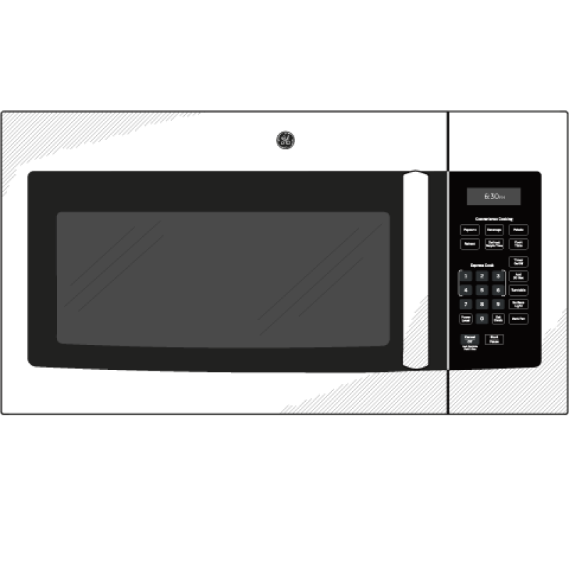 1.6 Cu. Ft. Over-the-Range Microwave Oven view 3