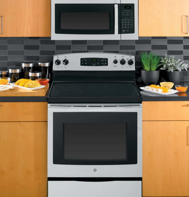 GE 1.6 Cu. Ft. Over-the-Range Microwave Oven Stainless Steel JVM3160RFSS Picture