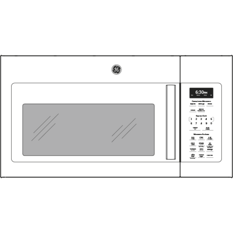 1.7 Cu. Ft. Over-the-Range Microwave Oven JVM6172DKBB