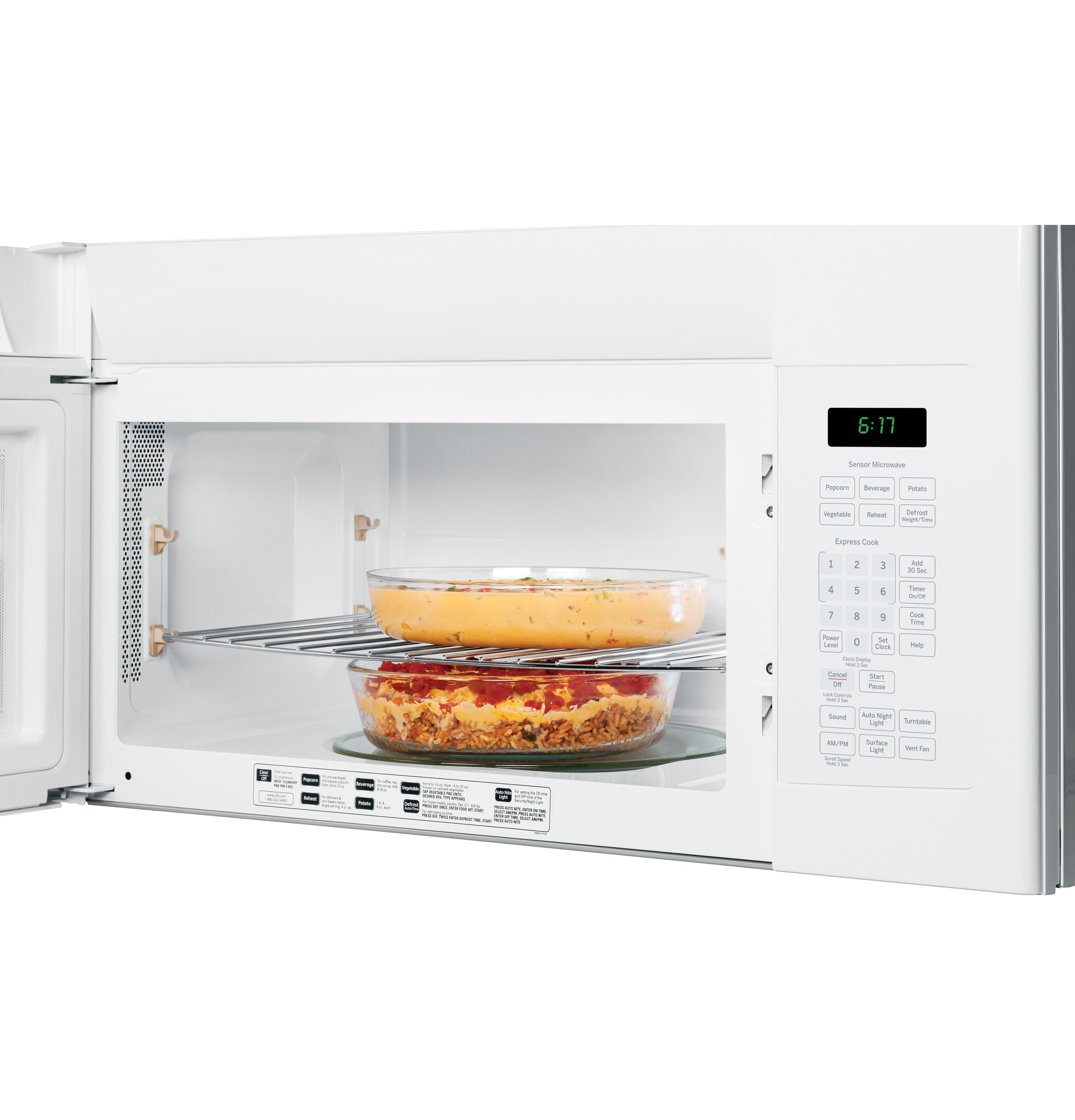 Series 1.7 Cu. Ft. Over-the-Range Sensor Microwave Oven JVM6175DFWW