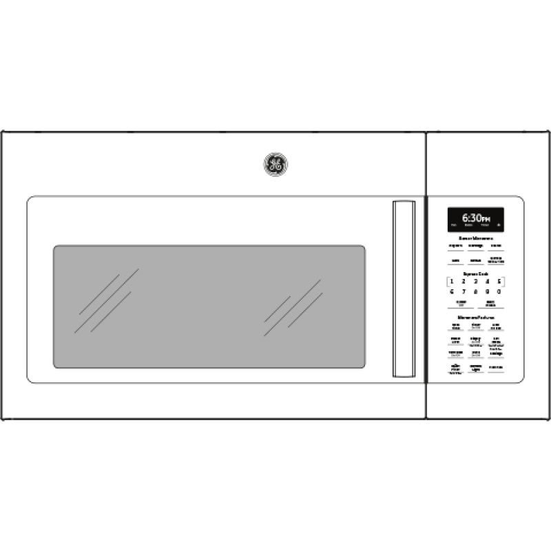 1.7 Cu. Ft. Over-the-Range Sensor Microwave Oven view 8