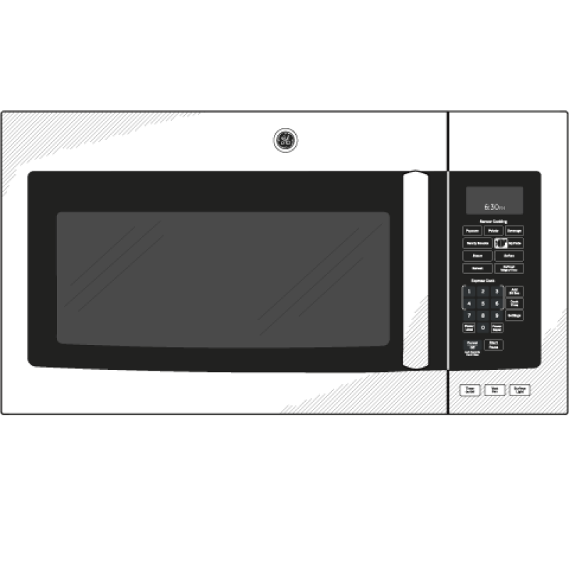 Series 1.9 Cu. Ft. Over-the-Range Sensor Microwave Oven JVM7195RFSS, product image 8 of 9
