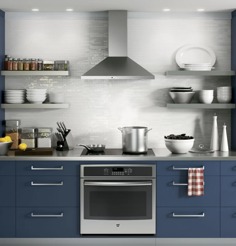 30" Wall-Mount Pyramid Chimney Hood JVW5301SJSS
