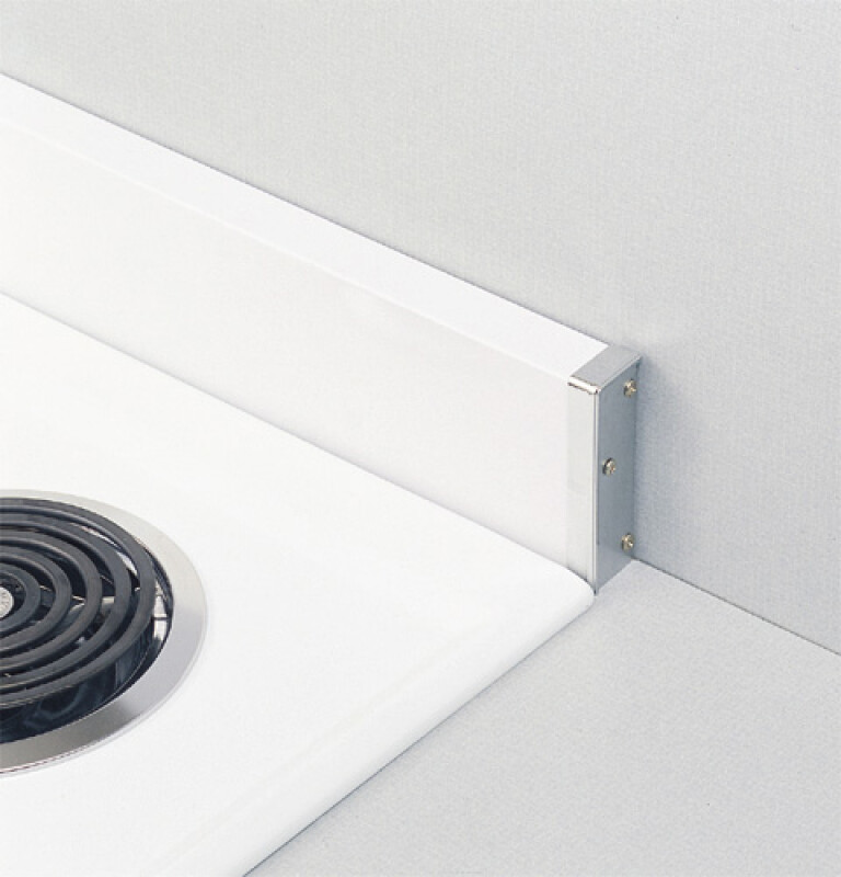GE Backsplash for 27" drop in ranges.  Installation instructions included White JX27RWH Picture 1