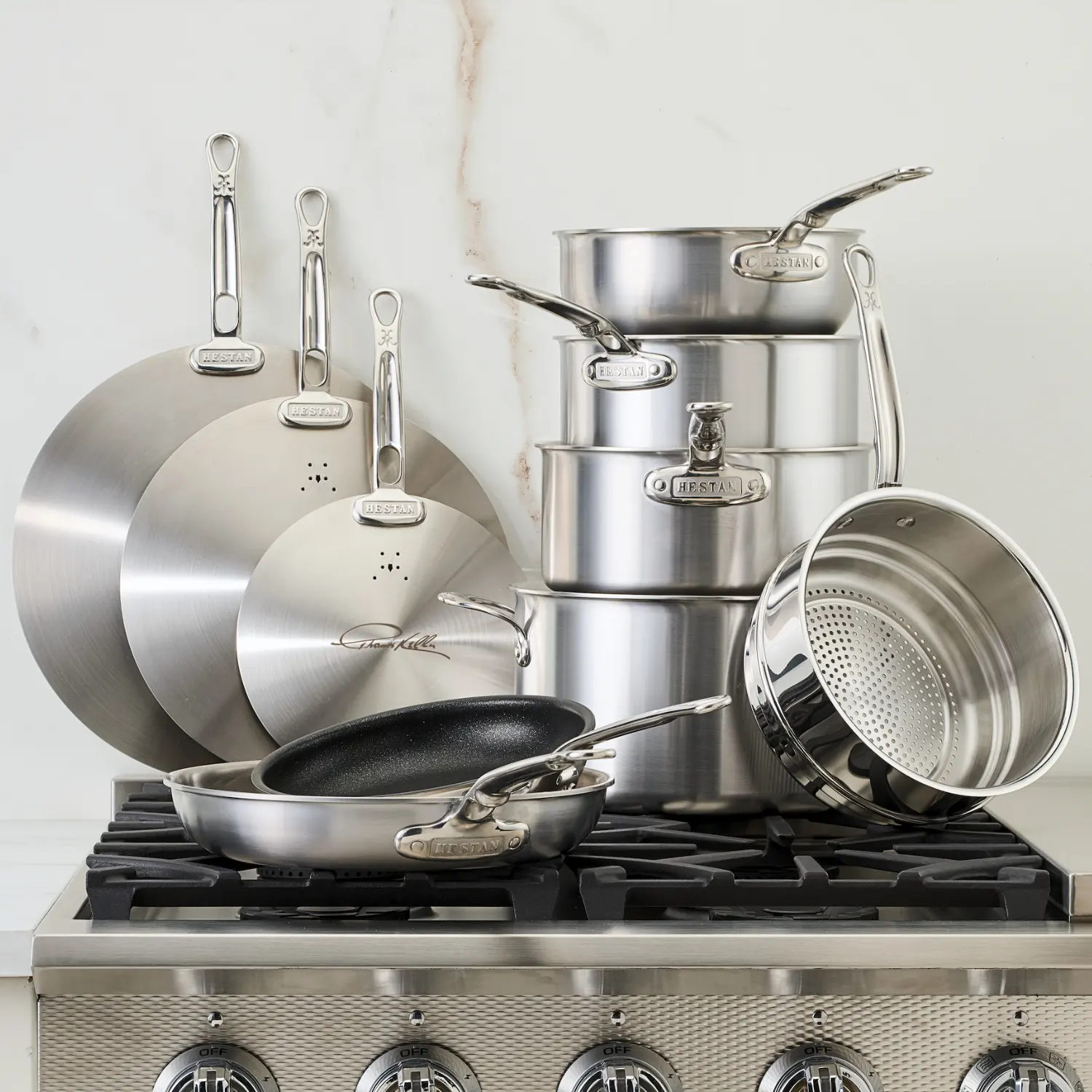 Commercial Clad Stainless Steel 10-Piece Cookware Set K09733