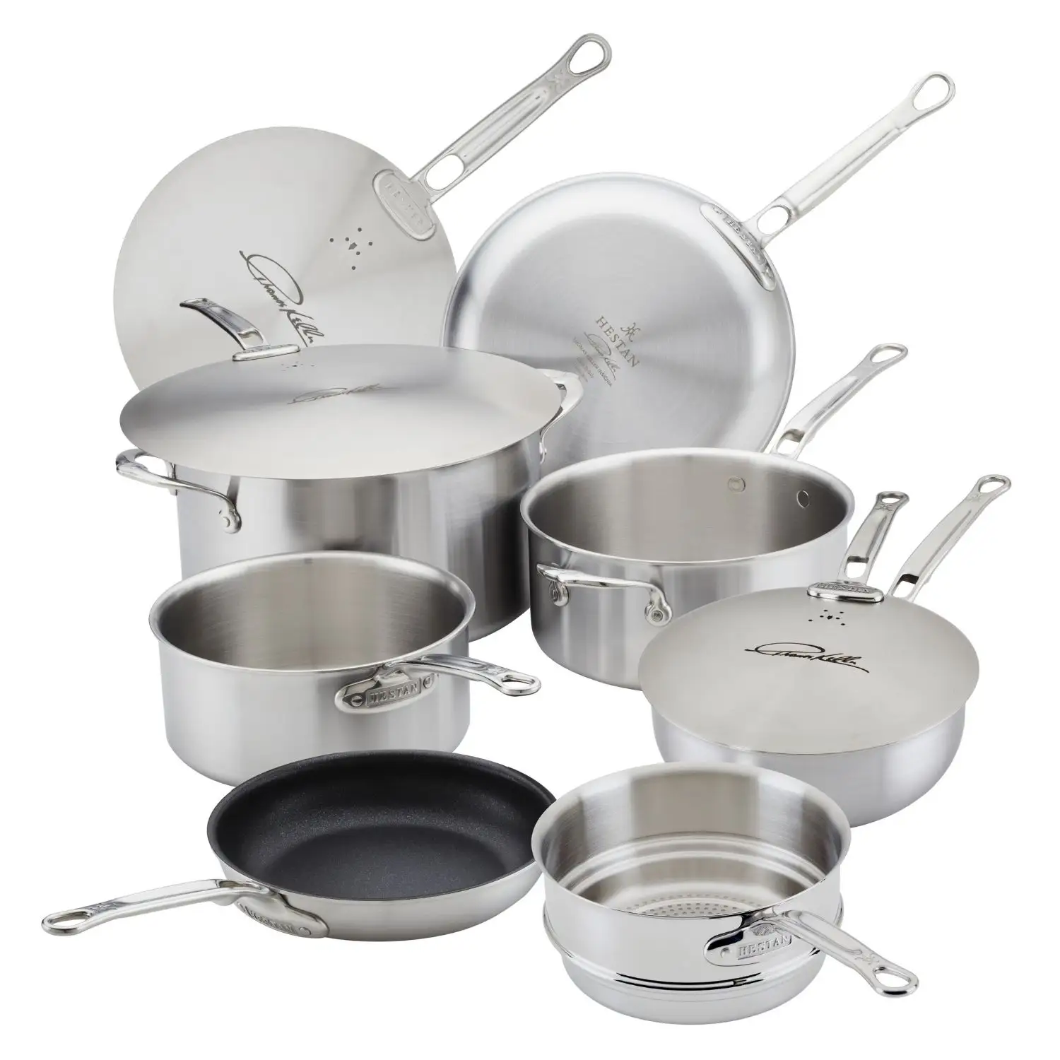 Commercial Clad Stainless Steel 10-Piece Cookware Set K09733