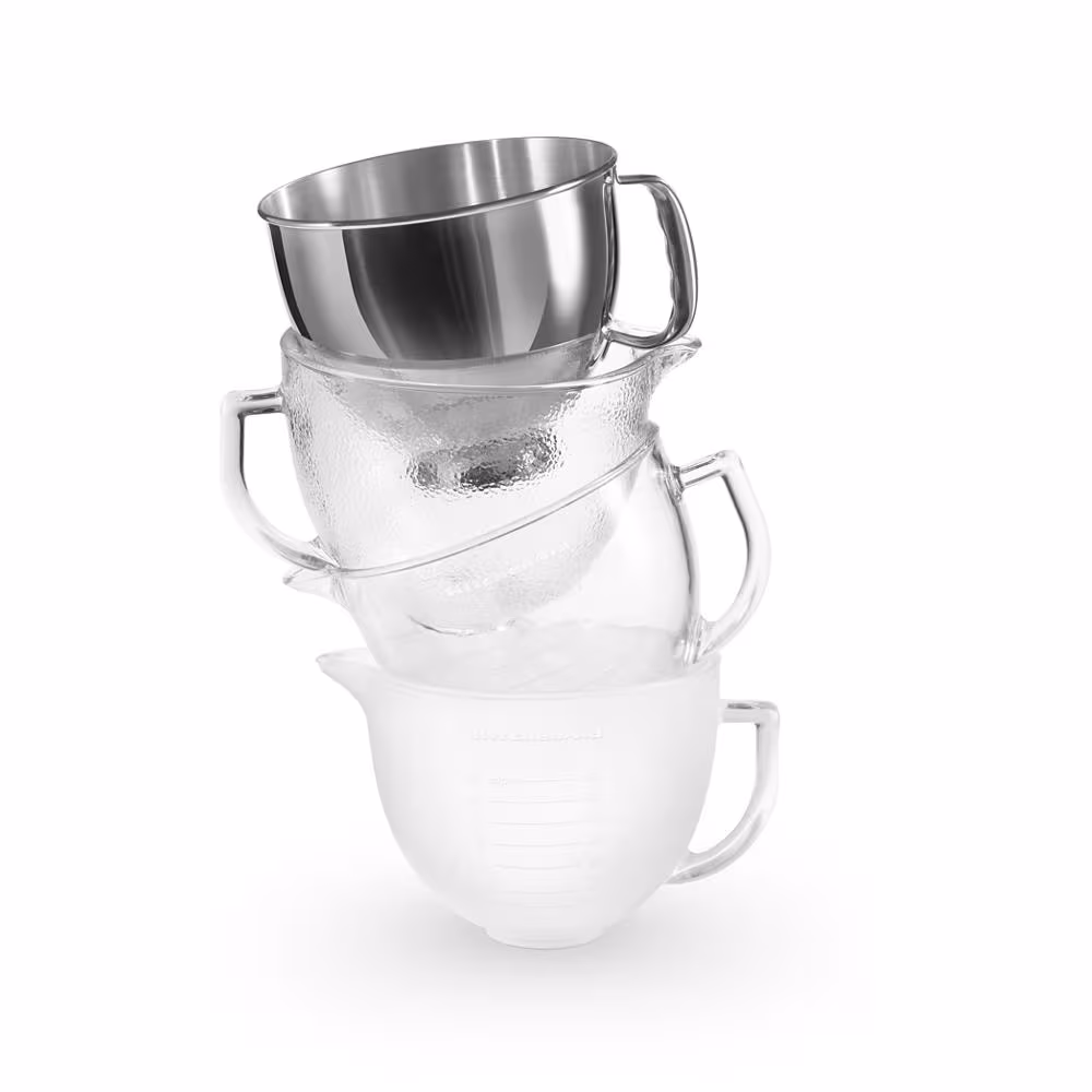 5-Qt. Tilt-Head Polished Stainless Steel Bowl with Comfortable Handle K5THSBP