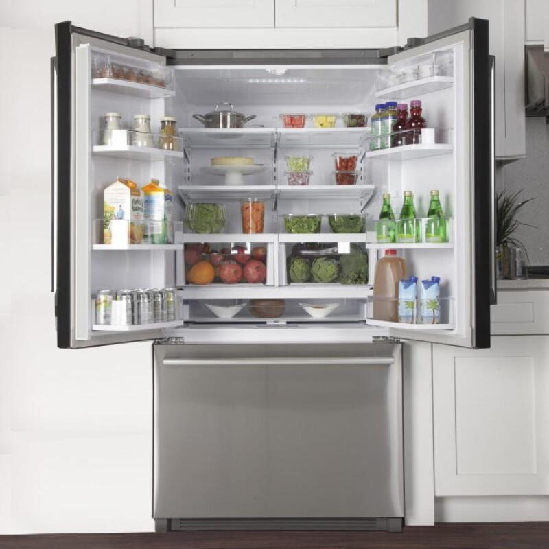 26.1 Cu. Ft. 36-Width Standard Depth French Door Refrigerator with Interior Ice Maker K748FDS