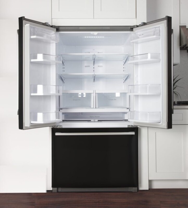 26.1 Cu. Ft. 36-Width Standard Depth French Door Refrigerator with Interior Ice Maker K748FDSK