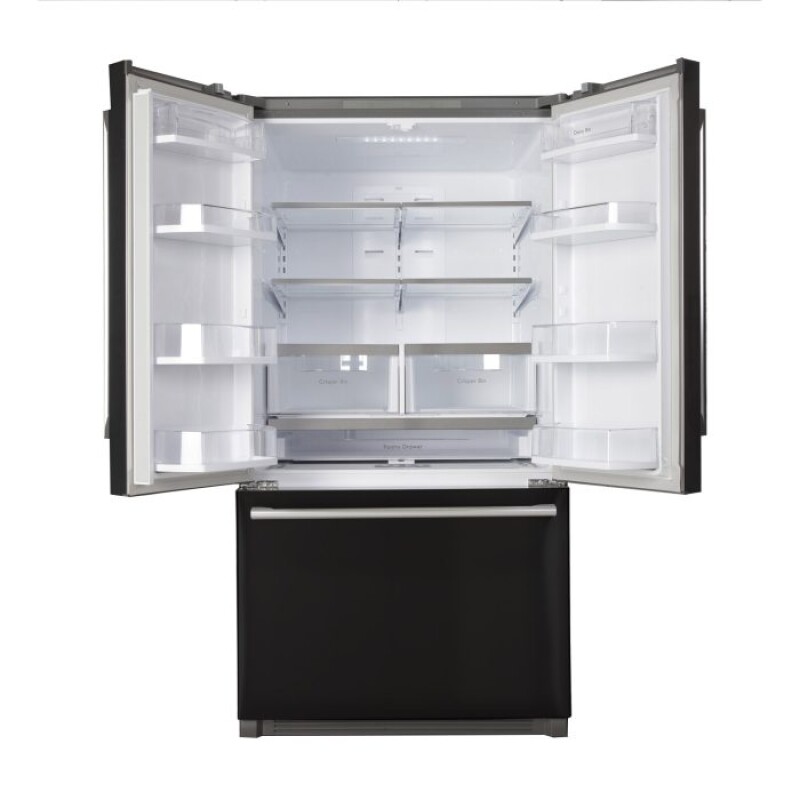26.1 Cu. Ft. 36-Width Standard Depth French Door Refrigerator with Interior Ice Maker K748FDSK